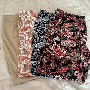 New York and Co Skinny Ankle pant fun designs! This is for a bundle of the 5!